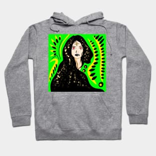 bright fortune teller woman in ecopop stars art Hoodie